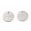 Tarnish Resistant 304 Stainless Steel Pendants STAS-P282-03P-1