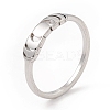 304 Stainless Steel Moon Phase Finger Ring for Women RJEW-A006-05P-3