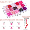 15 Styles Glass Seed & Bugle Beads SEED-PA0001-14B-2