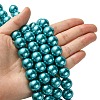 Eco-Friendly Glass Pearl Beads Strands HY-A008-14mm-RB073-4