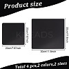 4Pcs 4 Styles Acrylic Reflection Display Board AJEW-GO0001-96-2