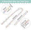 WADORN 2Pcs 2 Style Transparent Jelly Style Acrylic Curb Chain Bag Straps DIY-WR0002-48-2