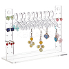 Coat Hanger Removable Acrylic Earring Displays EDIS-WH0041-02A-01-1