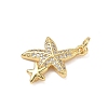 Brass Micro Pave Cubic Zirconia Pendants KK-D426-25B-G-2