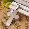 Tarnish Resistant 304 Stainless Steel Latin Cross Big Pendants STAS-I035-01-2