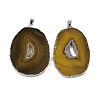 Natural Agate Big Pendants KK-F868-29P-04-1