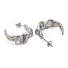 Non-Tarnish 304 Stainless Steel Twist Stud Earrings EJEW-K259-04P-2