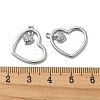Brass Micro Pave Cubic Zirconia Pendants KK-H460-44P-3