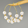 60Pcs 2 Colors Long-Lasting Plated Brass Hoop Earrings Findings KK-AN0001-01-4