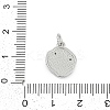 Brass Micro Pave Clear Cubic Zirconia Pendants KK-G522-07P-3