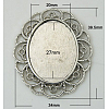 Alloy Cabochon Settings PALLOY-DA11-3435-AS-FF-2