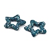Star Shape Polymer Clay Rhinestone Beads CLAY-NH0001-06J-2