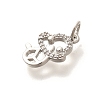 Rack Plating Brass Micro Pave Cubic Zirconia Pendants KK-H508-28P-09-2