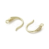Brass Micro Pave Cubic Zirconia Earring Hooks KK-C048-14J-G-2
