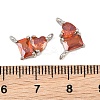 Brass Pave Cubic Zirconia Charms CU-CBA6A75-04P-11-3
