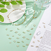 98Pcs 7 Styles Brass Pave Clear Faceted Glass Connector Charms KK-DC0004-60-5