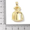 Micro Pave Clear Cubic Zirconia Pendants KK-L253-13G-05-3