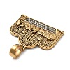 304 Stainless Steel Rhinestone Pendants STAS-V008-34G-2