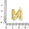 Brass Micro Pave Clear Cubic Zirconia Pendants KK-I476-02G-N-3