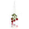 Strawberry Basket Woolen Yarn Pendant Decorations AJEW-WH20006-240A-6