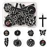 18Pcs 9 Styles Alloy Enamel Pendants FIND-FS0004-51-1