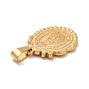 PVD Vacuum Plating 201 Stainless Steel Pendants STAS-P314-28G-3