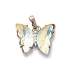 Brass Micro Pave Cubic Zirconia Pendants ZIRC-P079-B02-15-P-1