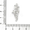 Brass Clear Cubic Zirconia Connector Charms KK-Z094-06P-03-3
