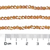Transparent Electroplate Glass Beads Strands EGLA-A039-T2mm-UA09-4
