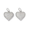 Brass Micro Pave Cubic Zirconia Pendants KK-H477-03P-1