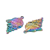 Ion Plating(IP) 304 Stainless Steel Pendants STAS-B031-25R-3