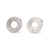 Non-Tarnish 201 Stainless Steel Stud Earring Findings LS-STAS-G266-07P-1