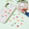 24Pcs 6 Colors Plastic Cabochons KY-AR0001-35-4