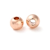 Rack Plating Brass Spacer Beads KKB-I709-03D-RG-1