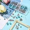Tibetan Style Chandelier Components and Pendants with Synthetic Turquoise Beads Sets DIY-FS0005-75-8
