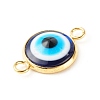 Resin Evil Eye Links Connectors PALLOY-JF00773-01-3