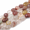 Natural Rutilated Quartz Beads Strands G-S331-6x8-019-1