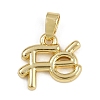 Brass Pendants KK-Z123-22G-01-1