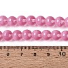 Transparent Glass Imitation Cat Eye Beads Strands GLAA-Q110-01B-13-4