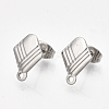 304 Stainless Steel Stud Earring Findings STAS-S079-60B-2