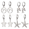 304 Stainless Steel Leverback Earrings EJEW-JE06303-2