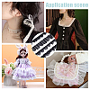 4Pcs 4 Styles Double & Single Layer Chinlon Lace Trim Fabric DIY-WR0003-87B-6