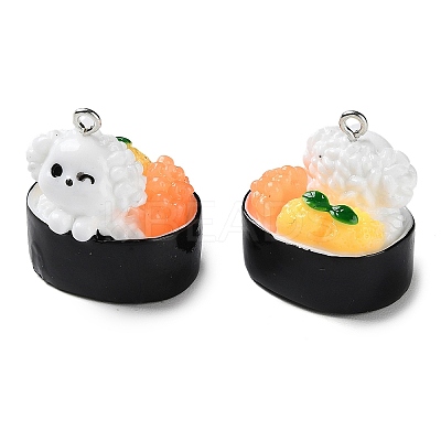 Opaque Resin Imitation Food Pendants RESI-P031-A03-1