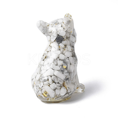 Resin Dog Display Decoration LS-DJEW-P021-C01-1