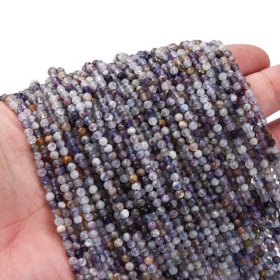 Natural Fluorite Beads Strands LS-G-RM2025-A05-3mm-1