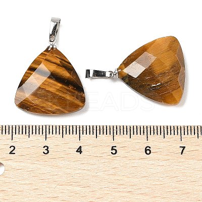 Natural Tiger Eye Pendants G-L614-D04-P02-1
