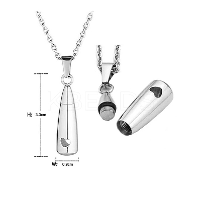 Stainless Steel Pendant Necklaces PW-WG21928-01-1