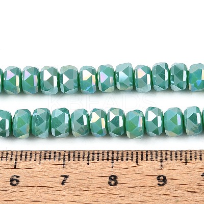 Electroplate Opaque Glass Beads Strands EGLA-N022-05B-A03-1