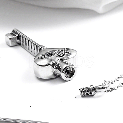 Non-Tarnish 304 Stainless Steel Heart Key Pendant Necklaces SX1430-1-1