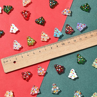 6Pcs Handmade Bumpy Glass Beads Strands LAMP-FS0001-16C-1